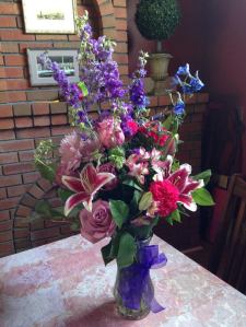 Two days later, a large bouquet of flowers was delivered to our house with a note: “Thank you for harboring our little ‘angel’ Simon.” Amy & Tony O’Neill.